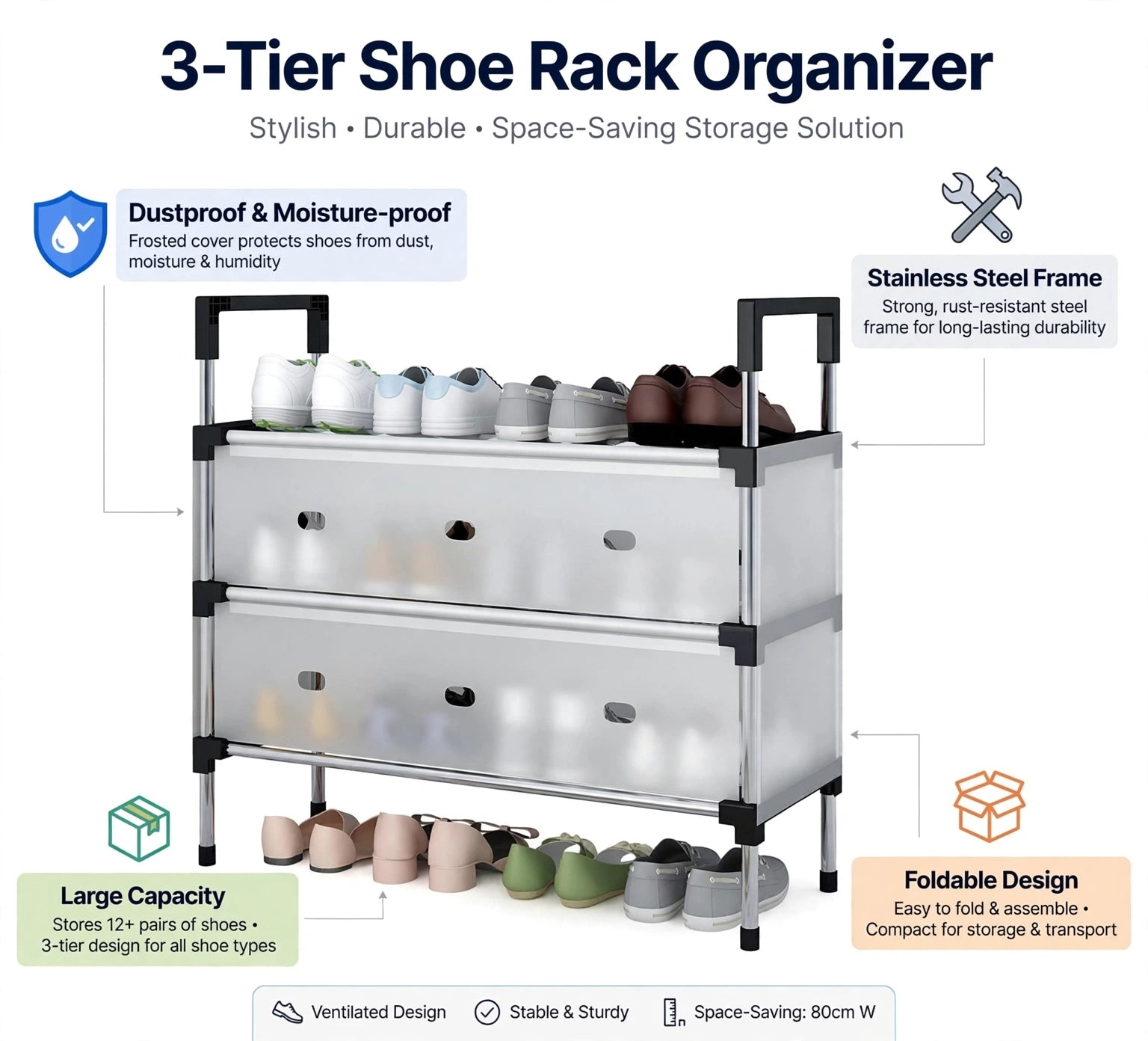 Multi-Tier Shoe Organizer