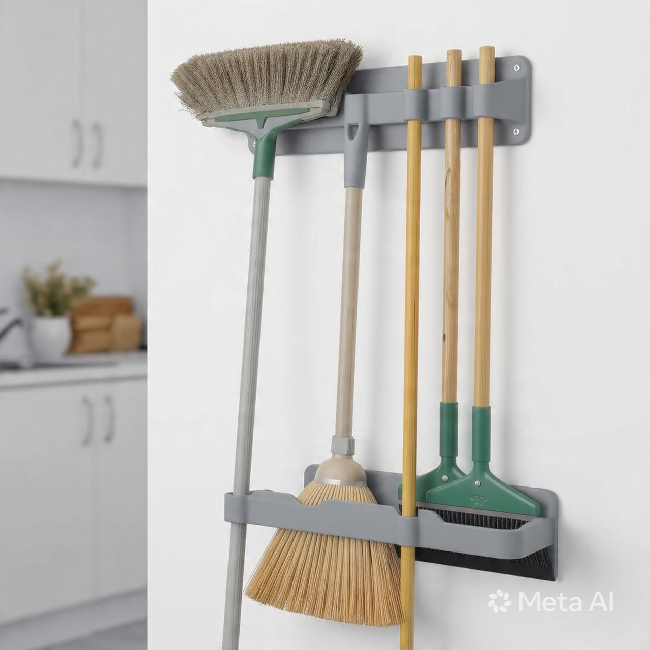 Brooms And Toiletries Organizer